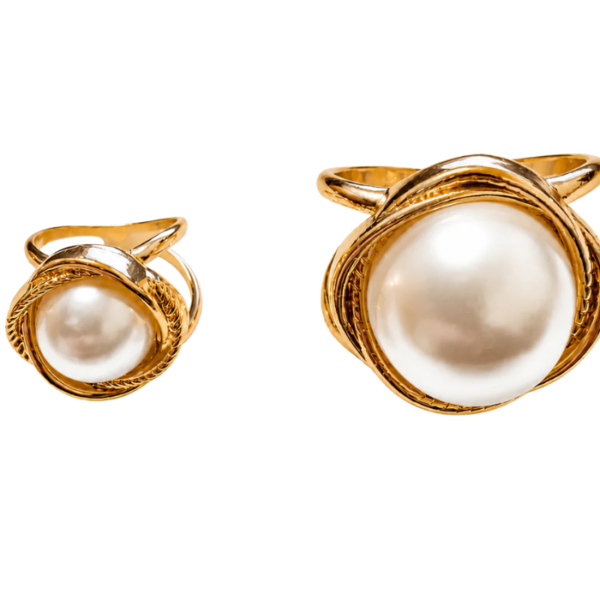 Classic Pearl Scarf Ring