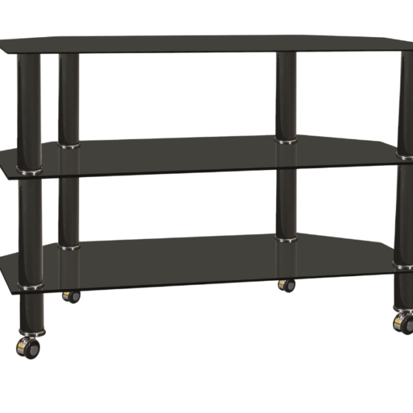 Table Stand Cart With Wheels And Shelves TV Console