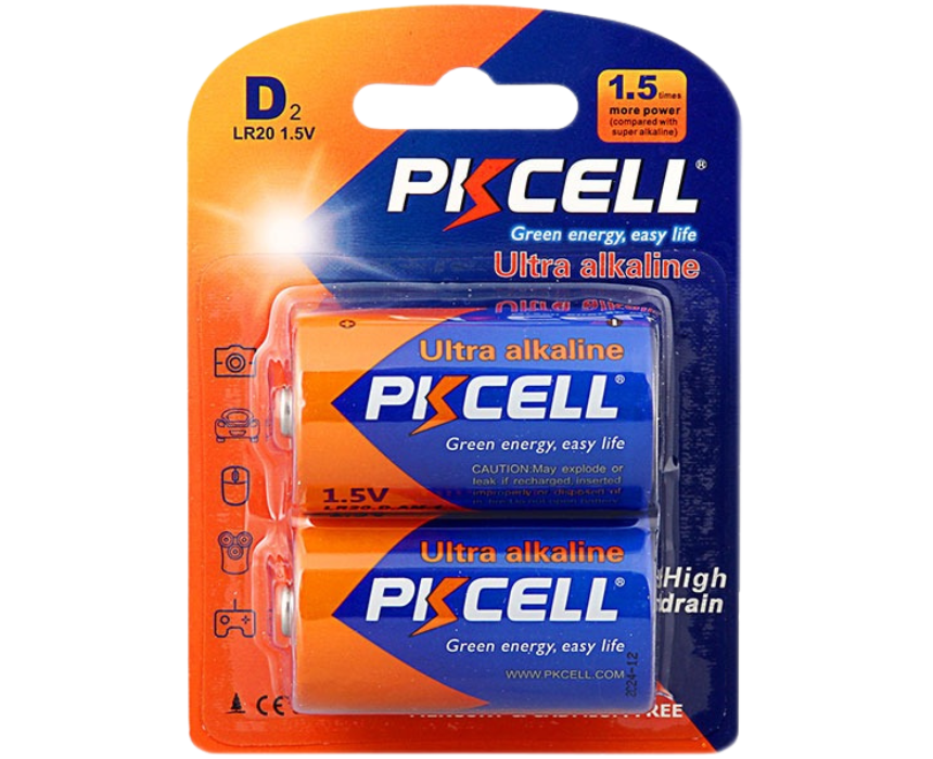 5 PKcell Size D Super Alkaline Battery - Image 1