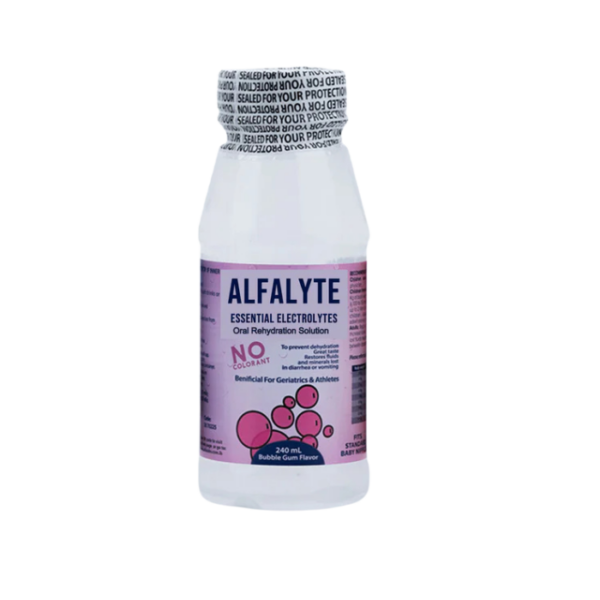 Alfalyte Bubble Gum Flavor Essential Electrolytes For Recovery