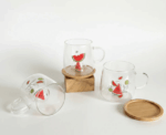 Watermelon Glass Mug Set - Image 