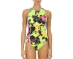 Arena Women Training Swimwear Routes Black Rose Violet - Image 