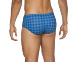 Arena Men Training Swimwear Small Checks Brief - Image 