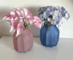 Matte Glass Flower Vase - Image 