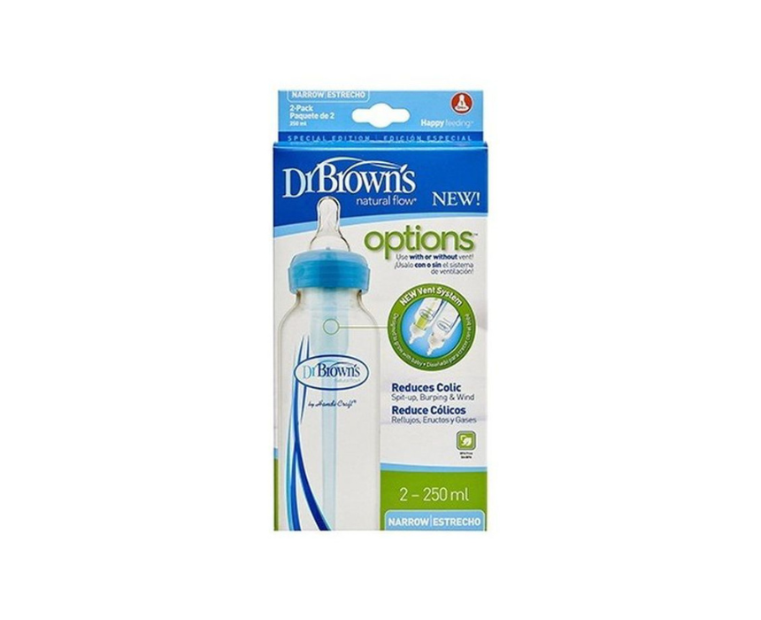 502 Options Anti‑Colic Bottle Blue Dr Brown’s - Image 1