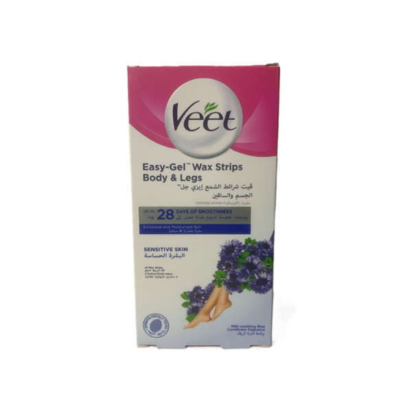 Sensitive Wax Strips Legs & Body Veet