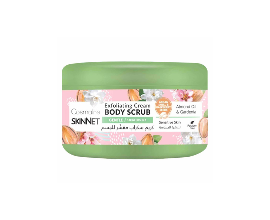 52 Skinnet Body Scrub Gentle Almond & Gardenia 250 ml - Image 1