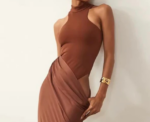 NYC Long Satin Dress - Image 
