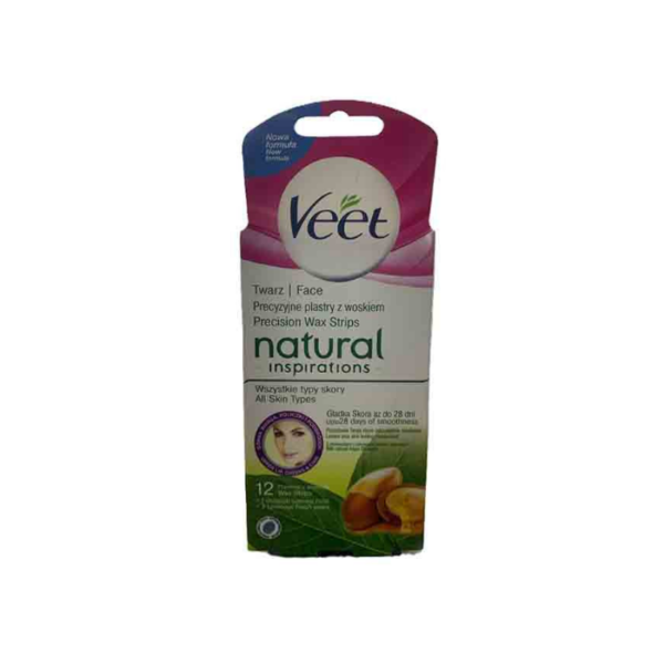 Face Wax Strips Natural Veet