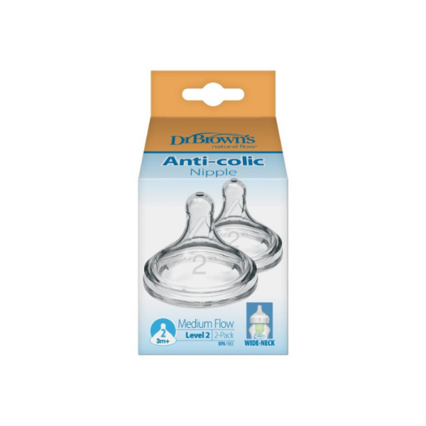 Anti Colic Nipples 3M+ Dr Brown's
