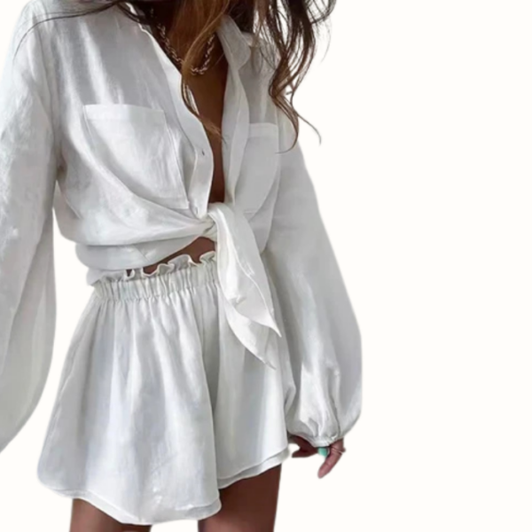 Soi Belle Linen Shorts Set