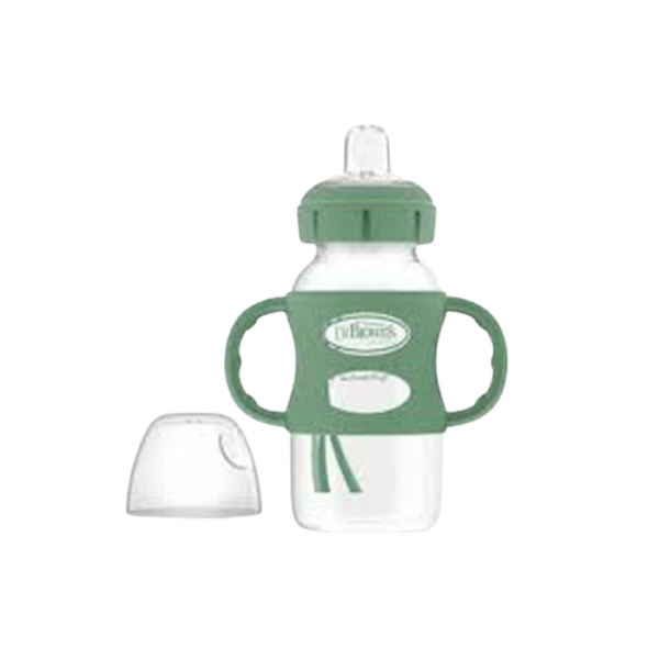 Sippy Bottle With Handles Green Dr Brown's