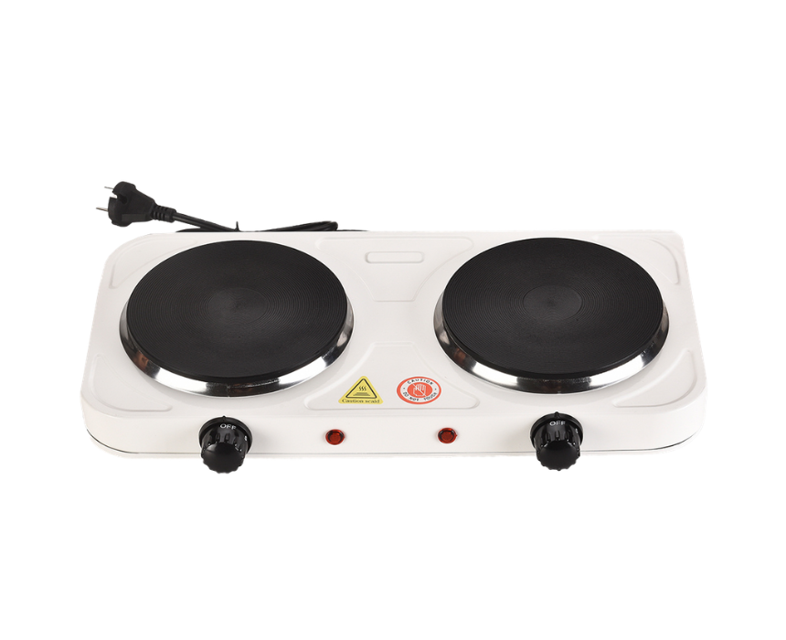 6 Conqueror Portable Electric Cooking Hot Plate Double Burner - Image 1