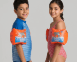 Arena Kids Water Tribe Floaties Roll Up Swimming Armbands Nectarine - Image 