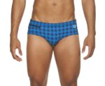 Arena Men Training Swimwear Small Checks Brief - Image 