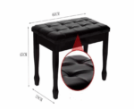 Top Bench Piano In Black - Image 