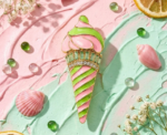 Candy Swirl Ice Cream Brooch - Image 