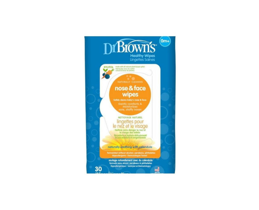 611 Nose & Face Wipes Dr Brown's - Image 1