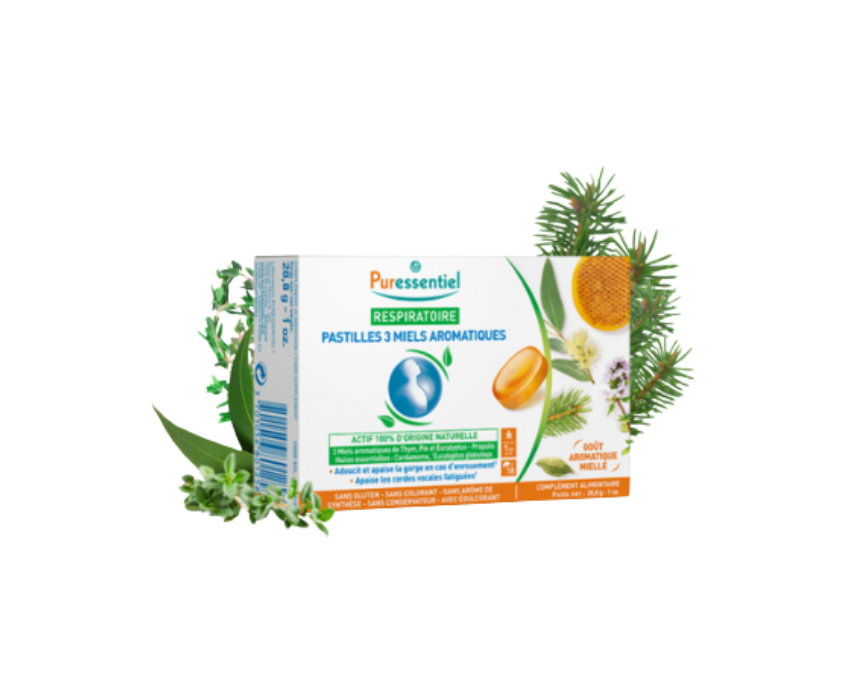 621 Honey Pastilles Aromatic Puressentiel - Image 1