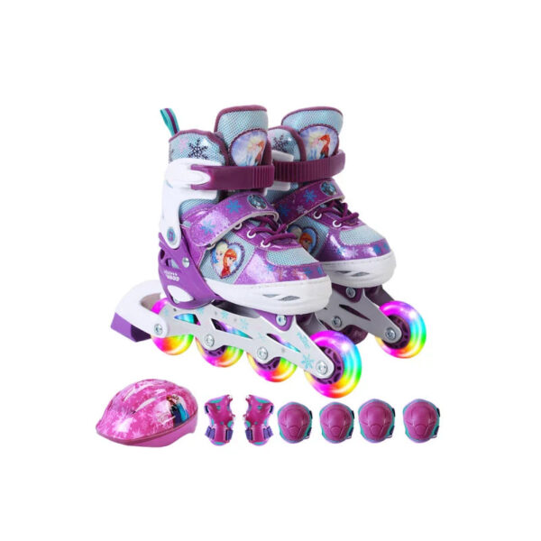Disney Frozen Roller Skates, With Helmet and Protection Kit