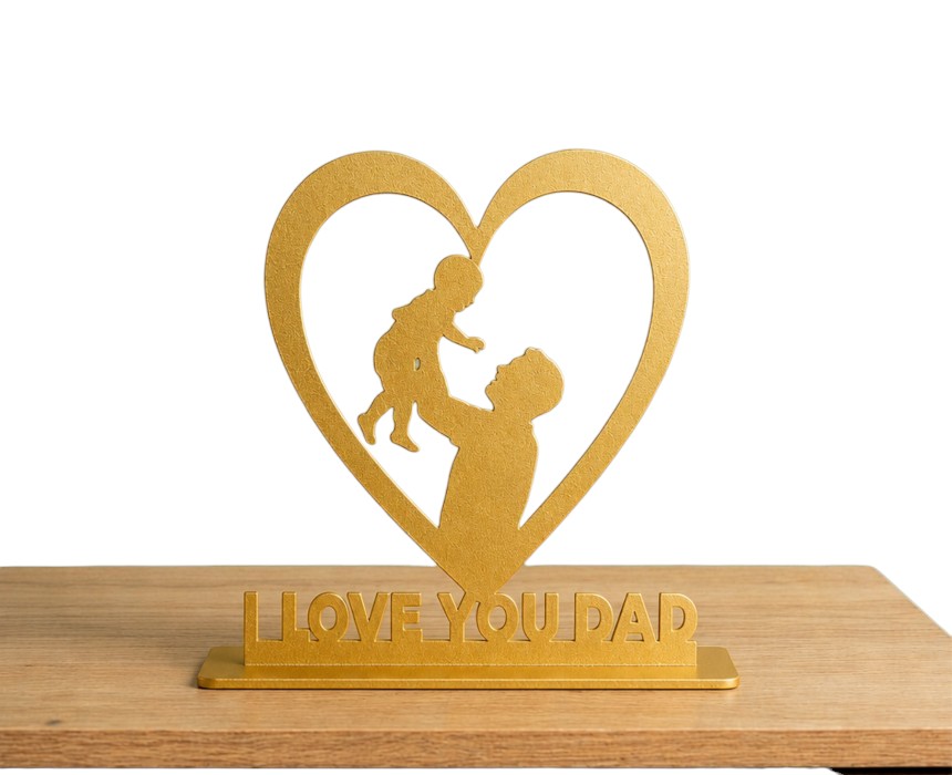 6_gold (1) I Love You Dad Desk Display - Image 1