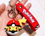 Pikachu 3D PVC Keychain - Image 