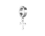 Dangling Cross Clip On Earrings - Image 