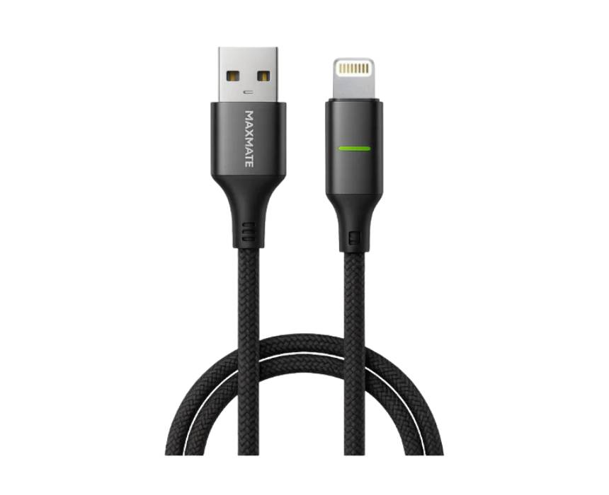 7 Maxmate USB To Lightning Cable Fabric Coated - Image 1