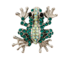 Emerald Frog Brooch - Image 