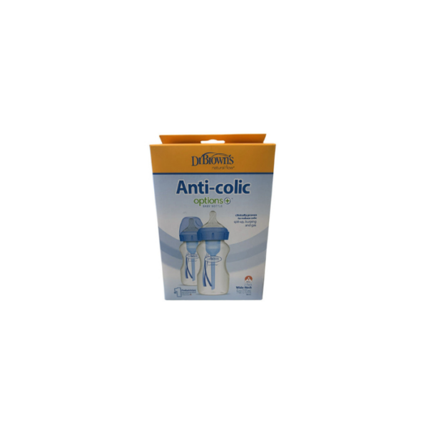 Baby Bottle Wide Neck Anti Colic Blue Dr Brown’s