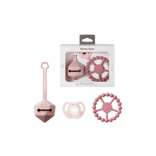 Baby Gift Set Silicone Comfort Pink Tommee Tippee