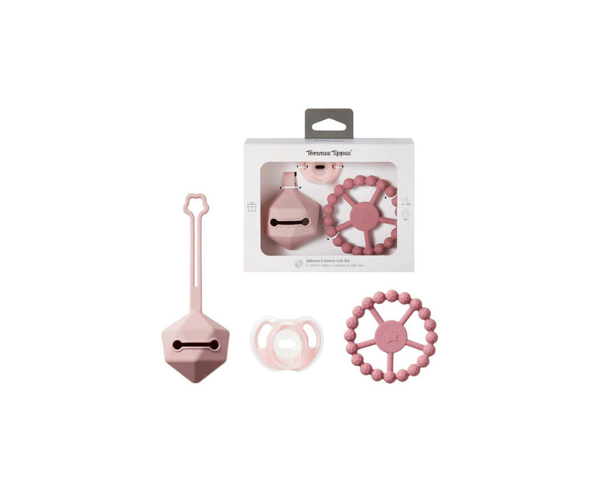 741 Baby Gift Set Silicone Comfort Pink Tommee Tippee - Image 1