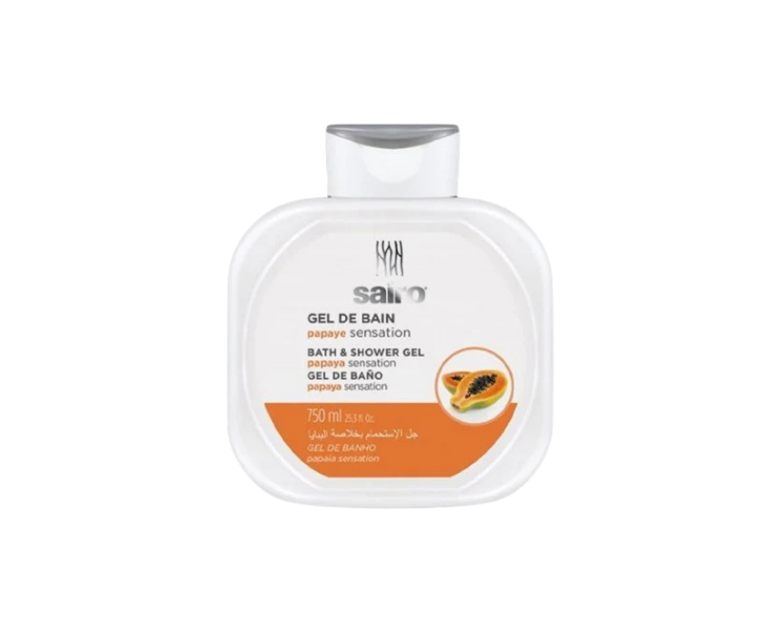 75 Sairo Papaya Shower Gel 750ml - Image 1
