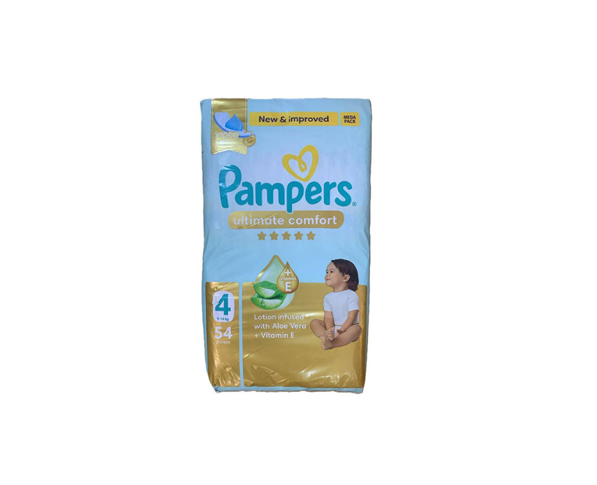 77 Baby Diapers Size 4 Pampers - Image 1