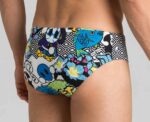 Arena Men Training Swimwear Manga White Multi Brief - Image 