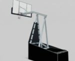 SBA Professional Basketball Hoop Adjustable Foldable Mouvable Board - Image 