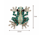 Emerald Frog Brooch - Image 