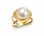 Classic Pearl Scarf Ring - Image 