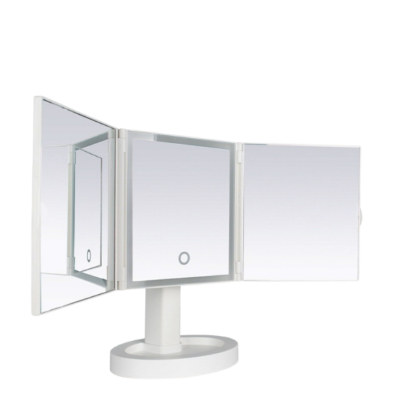 Conqueror Foldable LED Make Up Mirror White