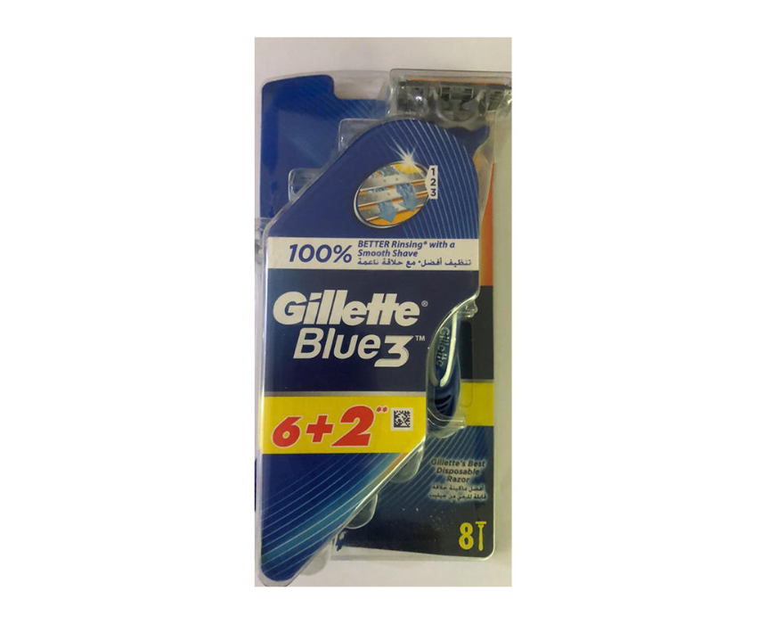802 Razors Blue 3 Pack Gillette - Image 1