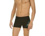 Arena Men Training Swimwear Short Descriptio Black Energy Green Turquoise - Image 
