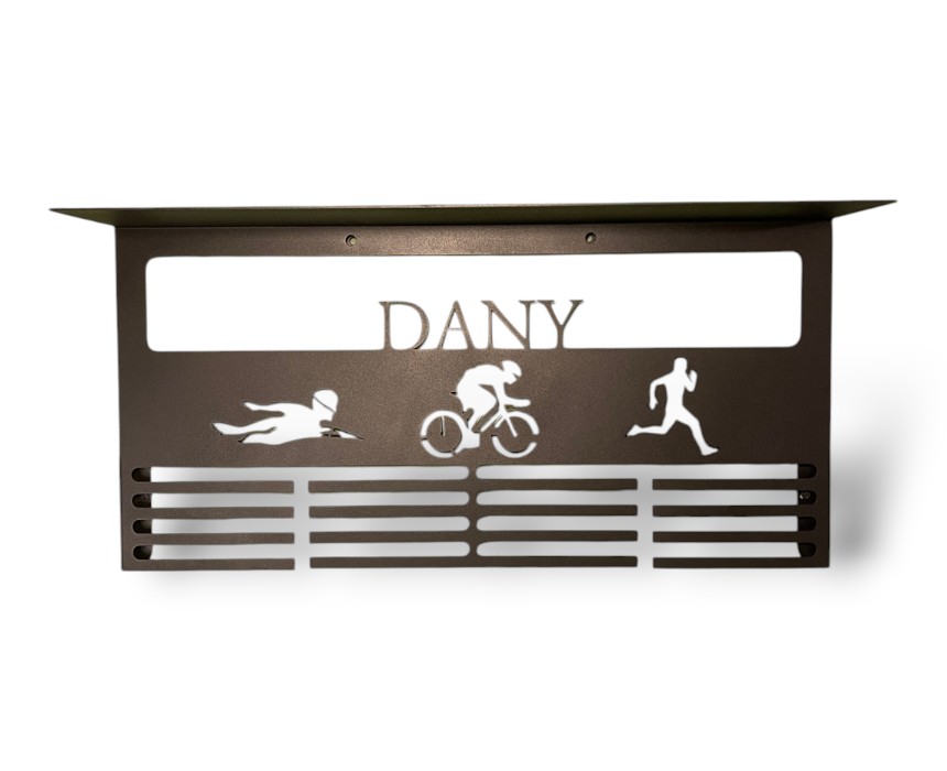 9 Customized Triathlon Medal Hanger - Image 1