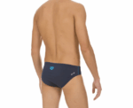 Arena Men Training Swimwear Compass Brief Navy Turquoise - Image 
