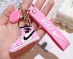 Pink Nike Air Jordan 3D PVC Keychain - Image 