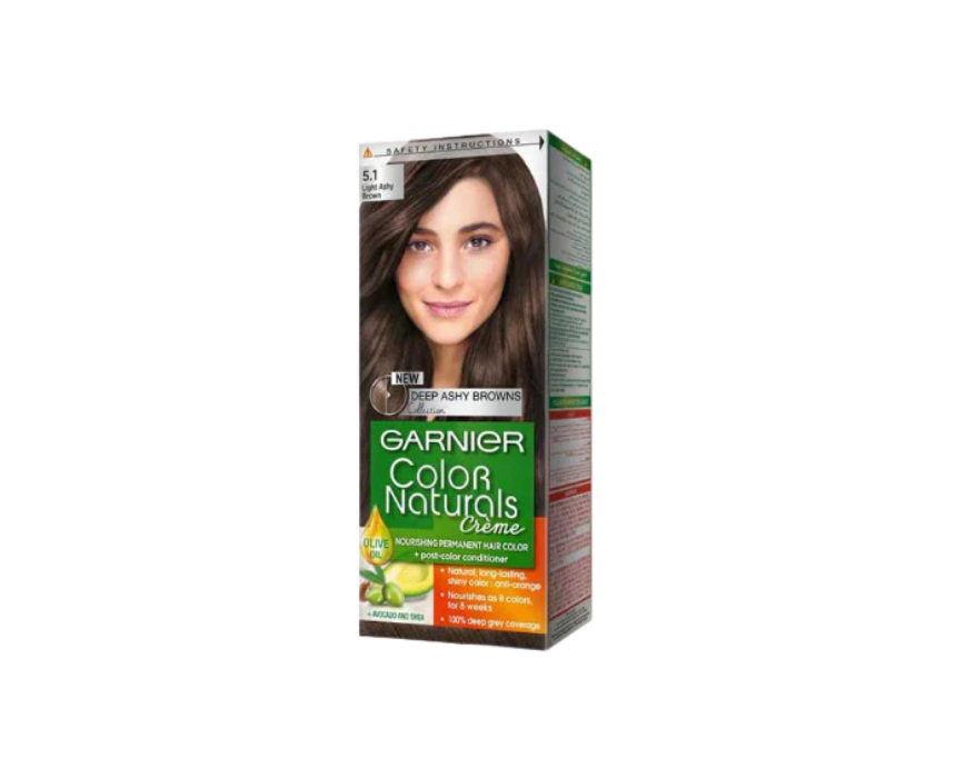 95 Garnier Ash Light Brown Hair Color - Image 1