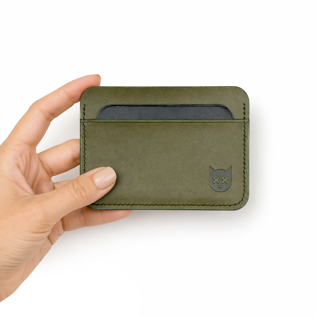 CH-F_Green The Card Holder - Leather Card Holder - Image 1