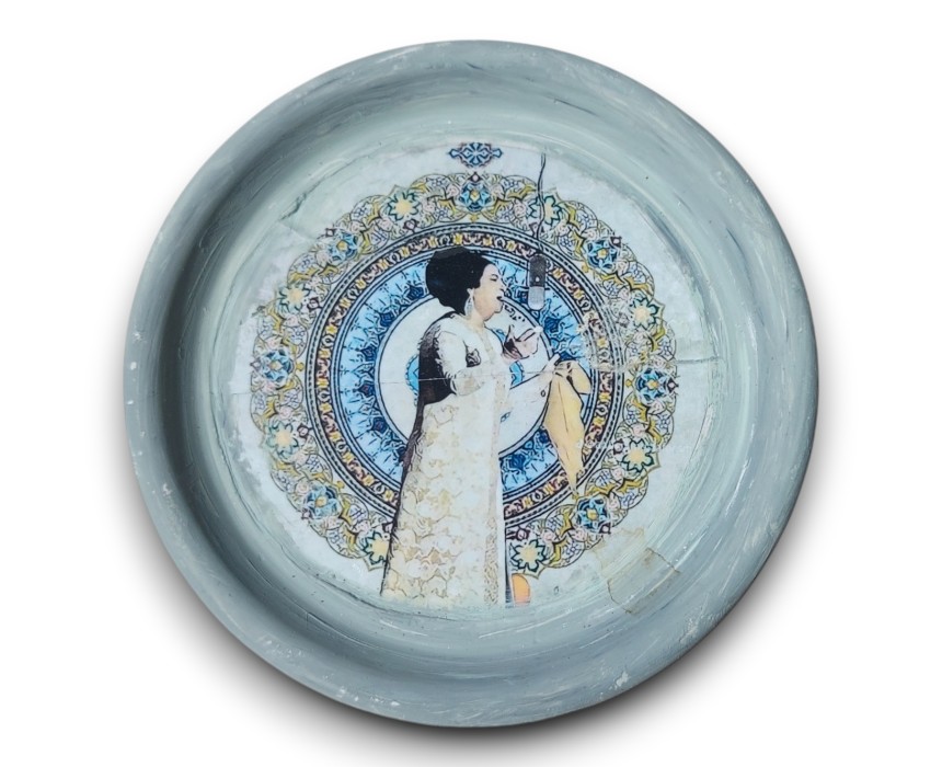 Picsart_26-05-13_14-56-16-266 Um Kulthum Coaster Plate - Image 1