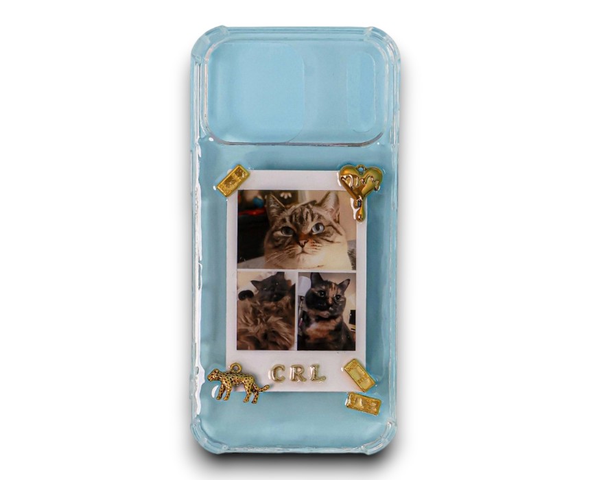 Polaroid Collection Paw Prints Polaroid Photo Phone Case - Image 1