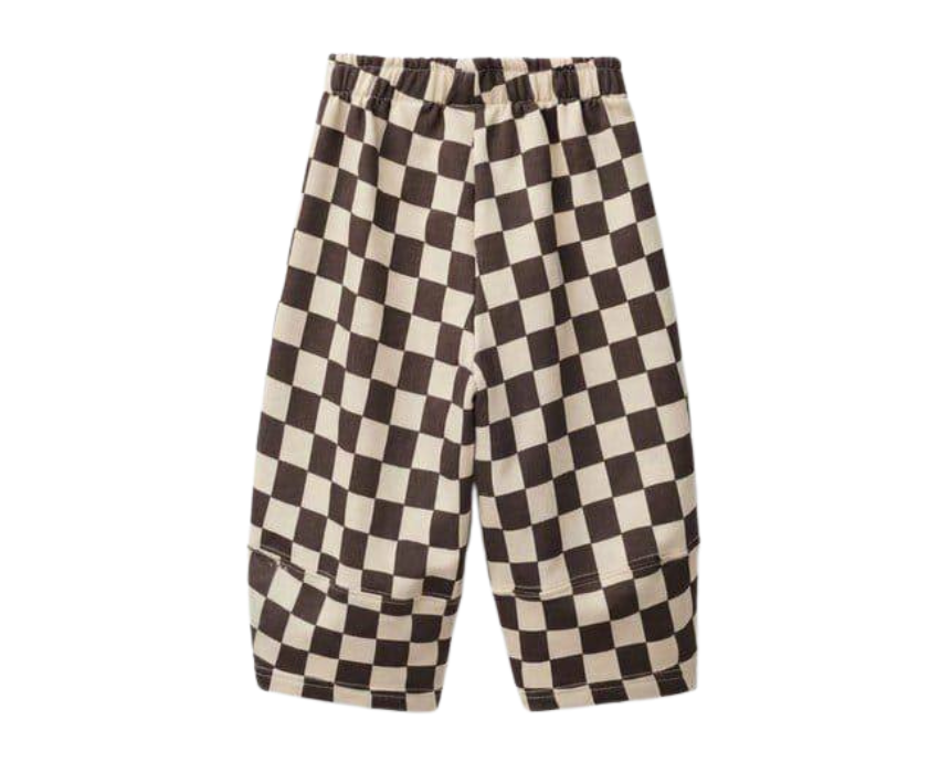 Untitled design (1) Kids Checkered Balloon Pants - Image 1