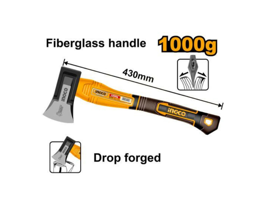 Untitled design (13) Axe Fiberglass Handle INGCO - Image 1